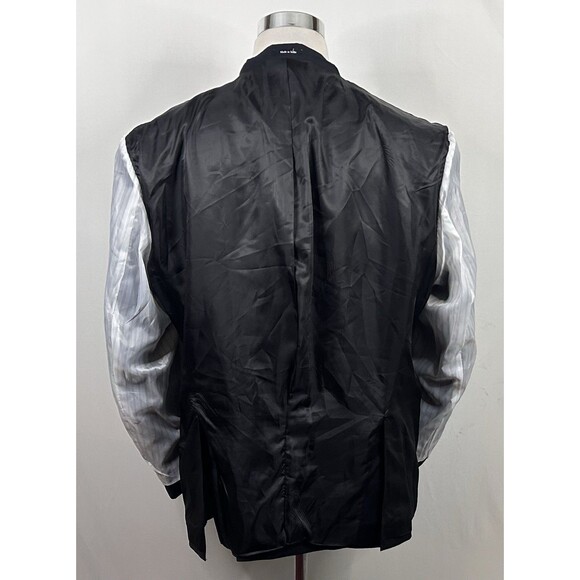 Pronto Uomo Platinum 52R Sport Coat 100% Wool Black Two Button Double Vented - Picture 8 of 8